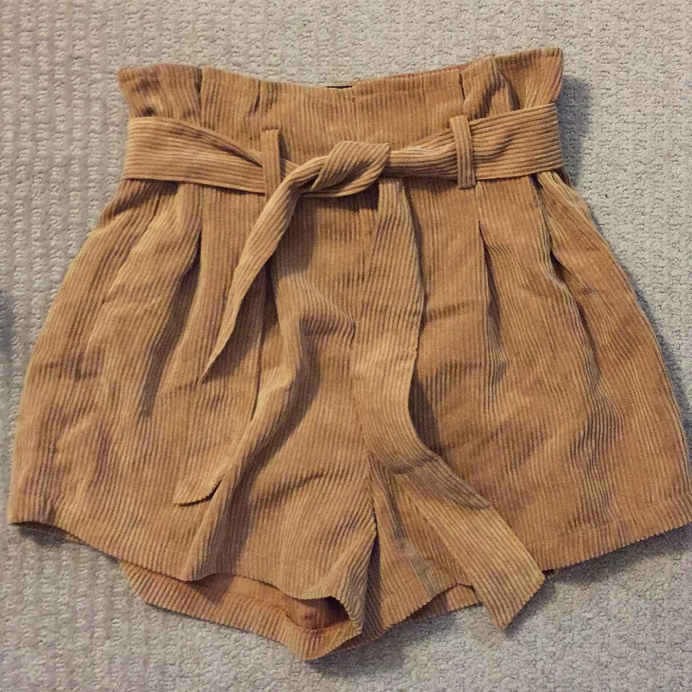 Corduroy paper bag short (XS)